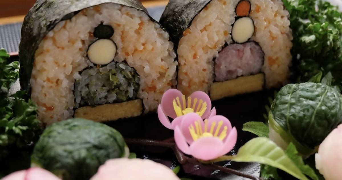 お内裏様とお雛様を巻きましょう！