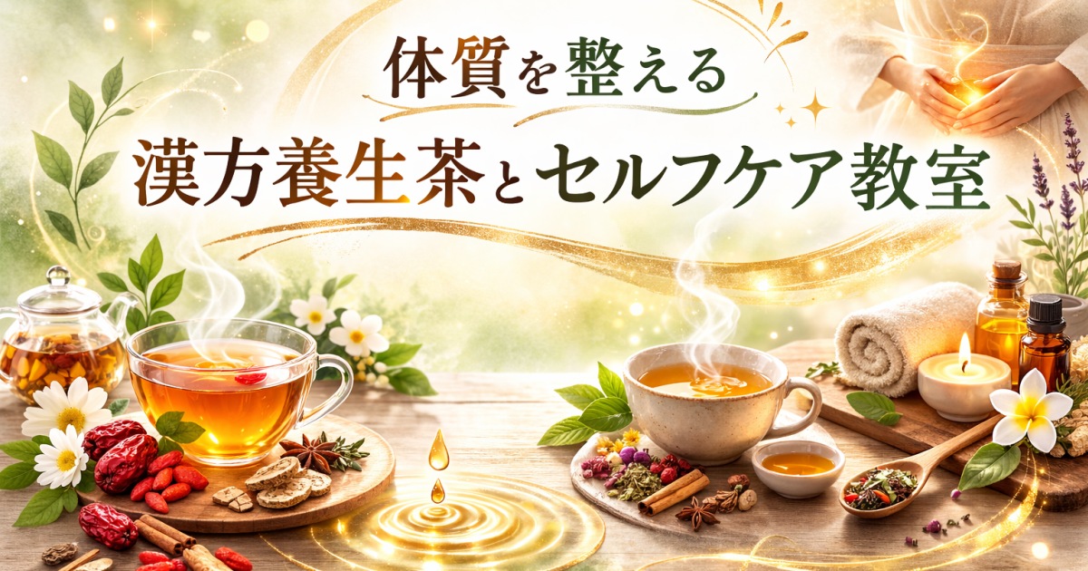 体質を整える漢方養生茶とセルフケア教室〈オンライン〉