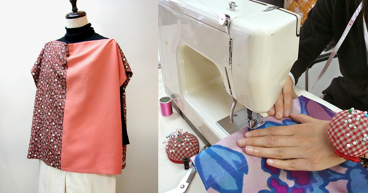 ミシンが初めてでも大丈夫！着物地で…