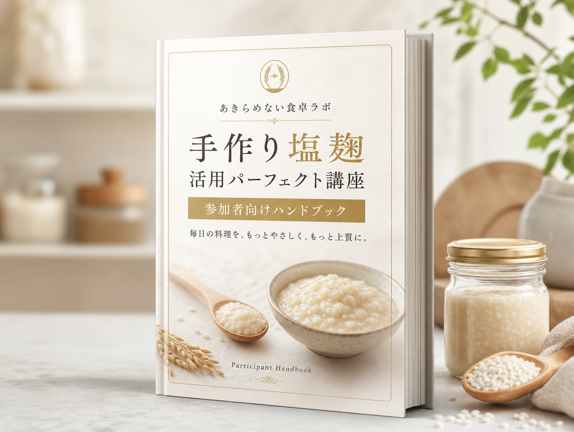手作り塩麴活用パーフェクト講座（商用利用可ライセンス付き）