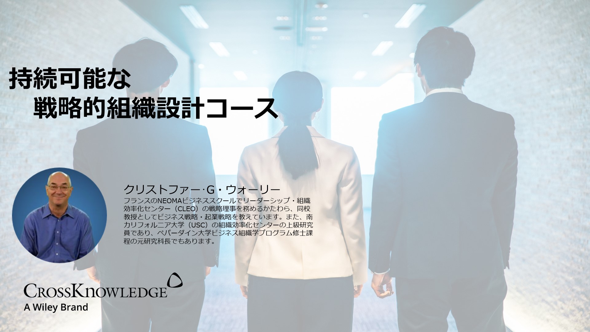 持続可能な戦略的組織設計コース