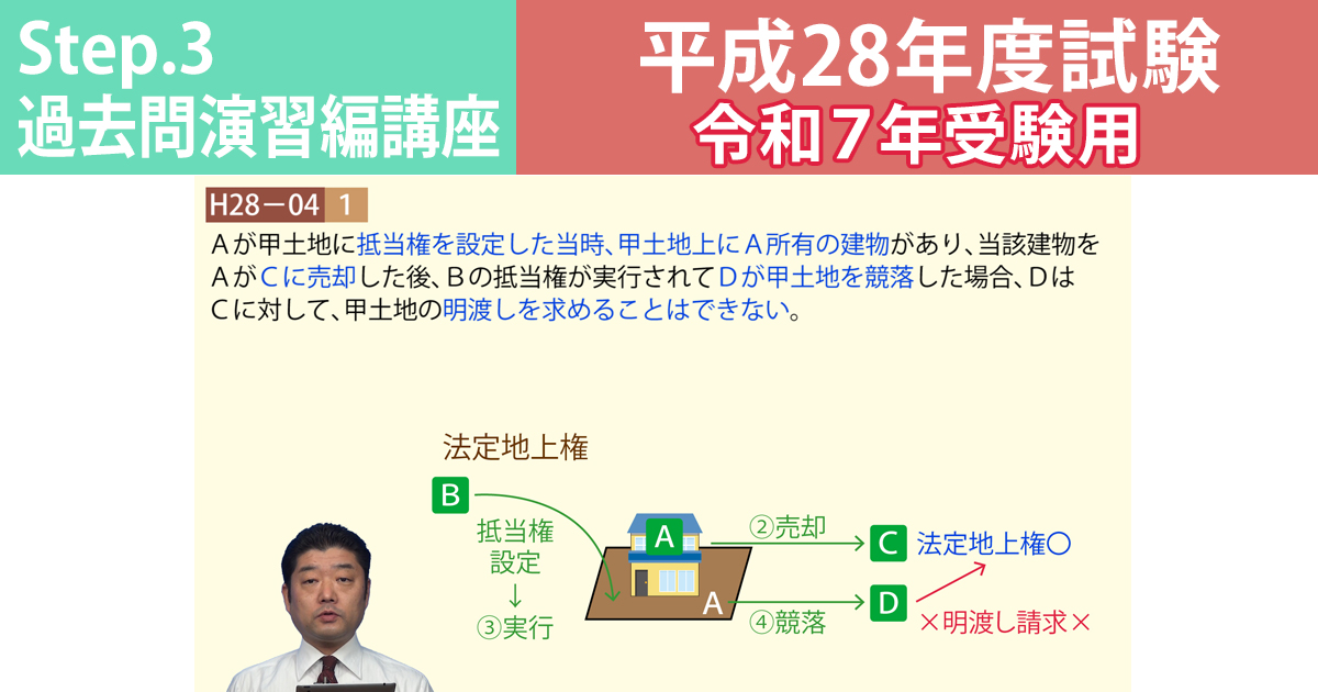宅建Step.3過去問演習編講座【平成28年度試験　令和７年受験用】
