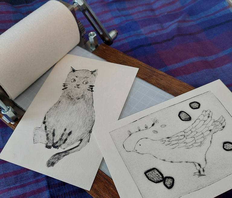 山路絵子版画教室