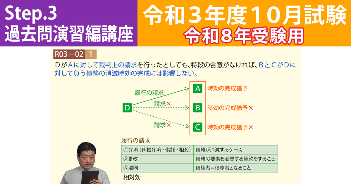宅建Step.3過去問演習編講座【令和３年度10月試験　令和８年受験用】