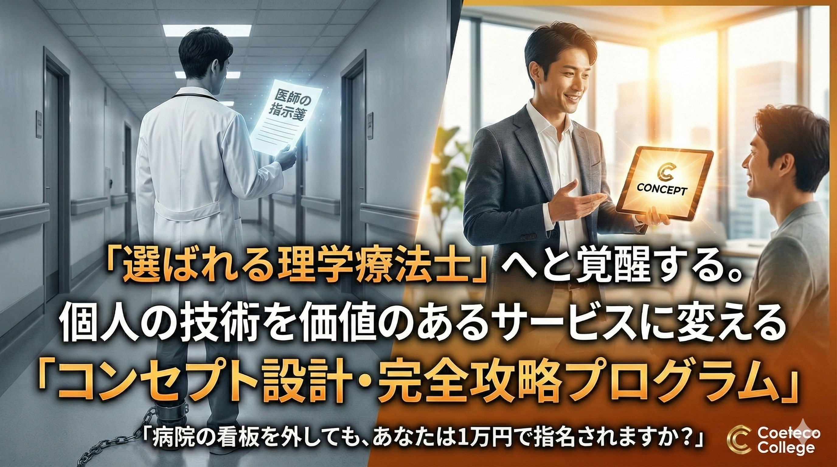 病院の看板を外し、1人で「1万円」を稼げる専門家へ