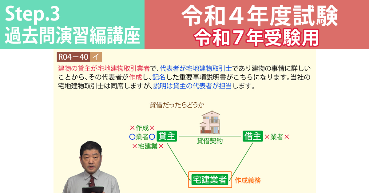 宅建Step.3過去問演習編講座【令和４年度試験　令和７年受験用】