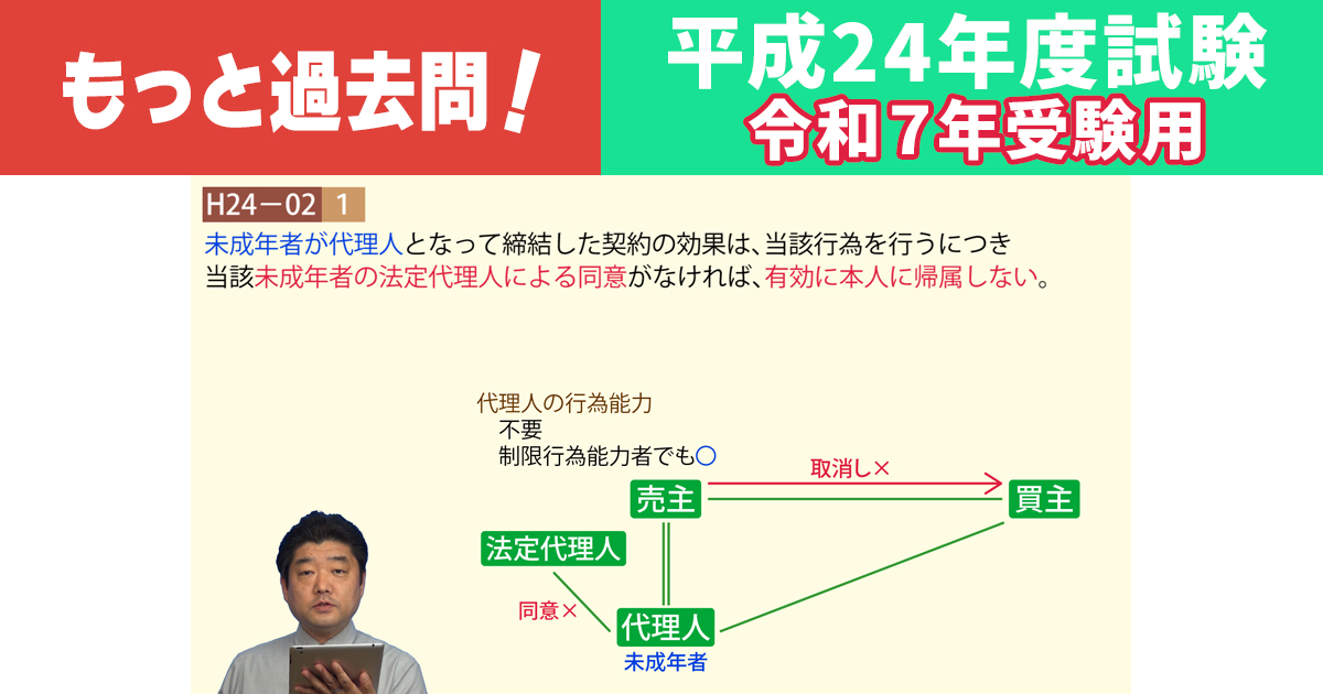 もっと過去問演習！【平成24年度試験　令和７年受験用】
