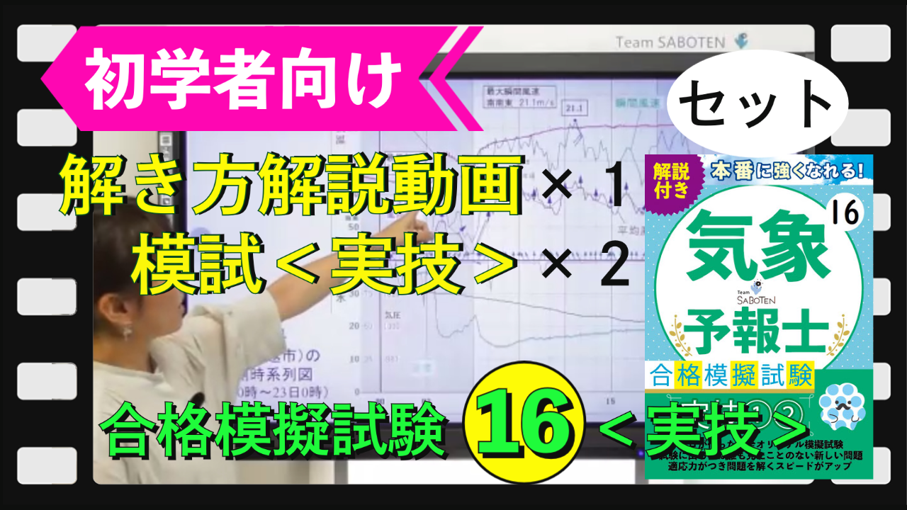 ＜実技＞模試２科目と解き方解説動画１科目のセット【模擬試験シリーズ１６】