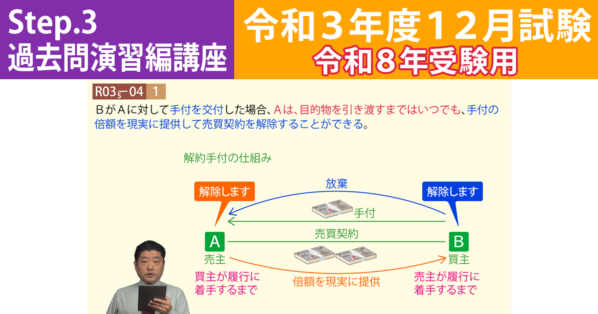 宅建Step.3過去問演習編講座【令和３年度12月試験　令和８年受験用】