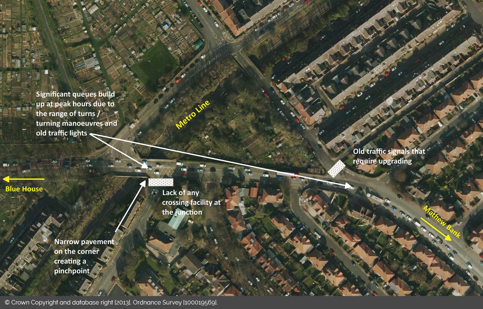 Blue House to Haddricks Mill Commonplace