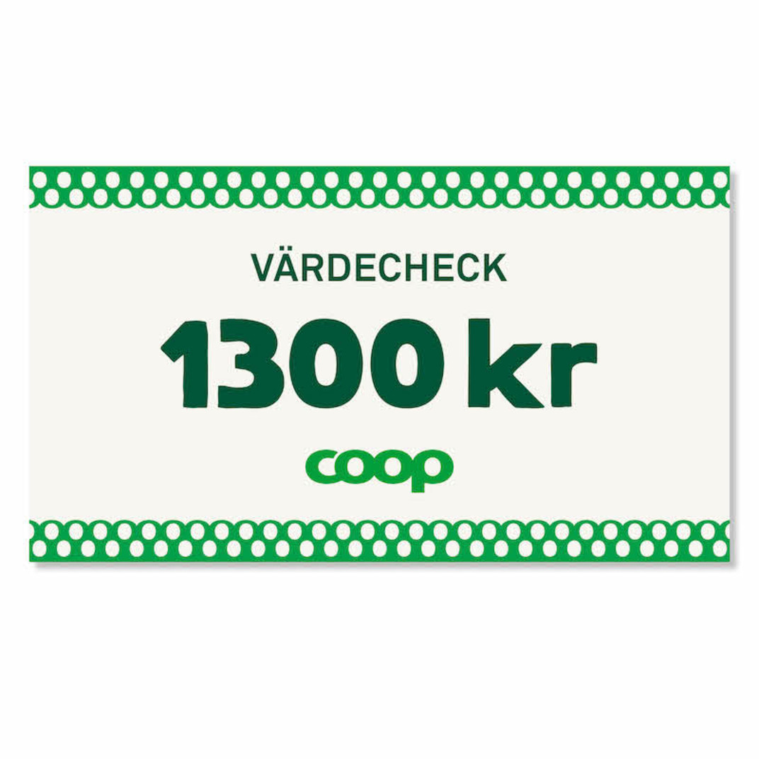 Värdecheck 1300 kr
