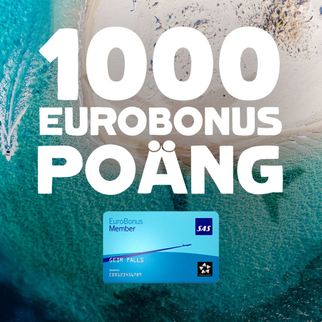 1000 EuroBonus-poäng