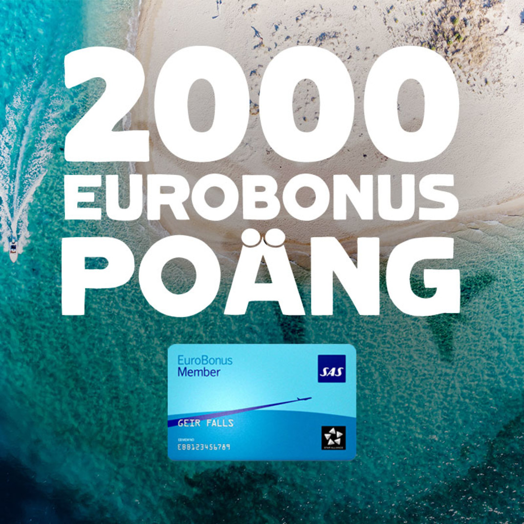 2 000 EuroBonus-poäng