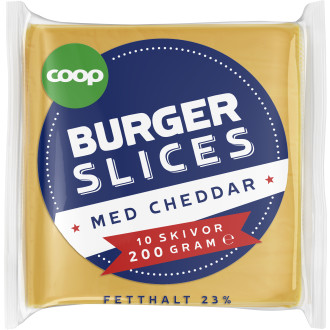 Smältost Cheddar Skivad