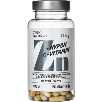 Zink + C-vitamin, nypon