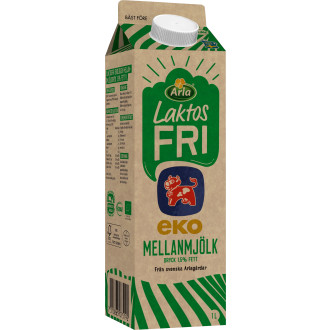 Laktosfri Mellanmjölk Eko
