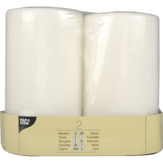 Blockljus 15 Cm Vit 2-pack