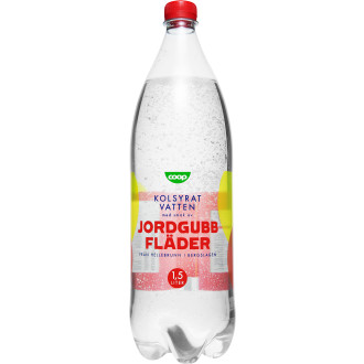 Kolsyrat Vatten Jordgubb & Fläder