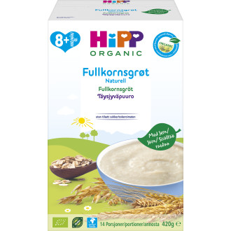 Fullkornsgröt Naturell 8 Mån