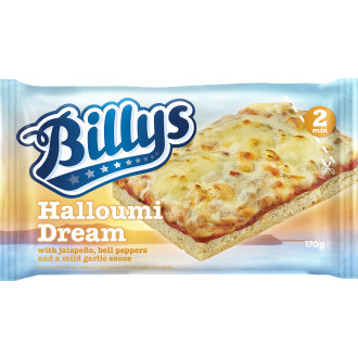 Pan pizza halloumi