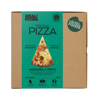Pizza Mozzarella Pesto med Vitkålsbotten Glutenfri