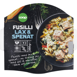Pasta Med Lax & Spenat