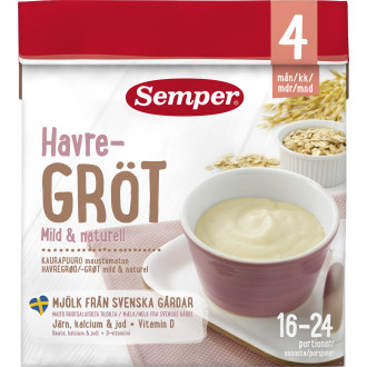 Havregröt Mild 4 Mån