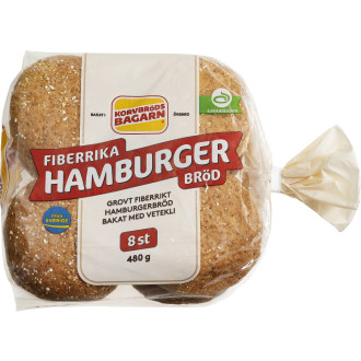 Hamburgerbröd Grovt 8-pack