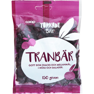 Tranbär Torkade