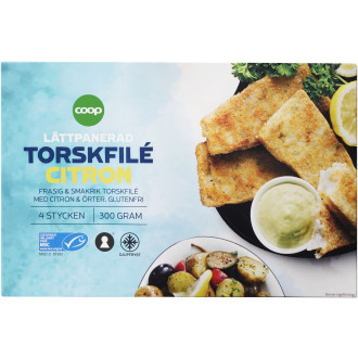 Panerad Torskfilé Citron & Örter