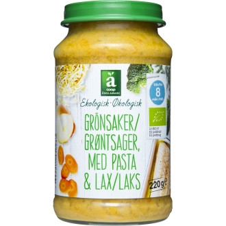Barnmat Lax Med Grönsaker &Nudlar 8 Mån