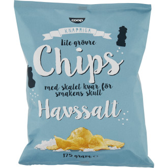 Chips Lättsaltade Havssalt