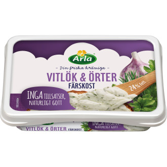 Färskost Vitlök &Örter 24%
