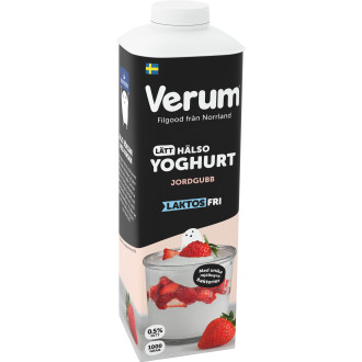 Laktosfri Hälsoyoghurt Jordgubb
