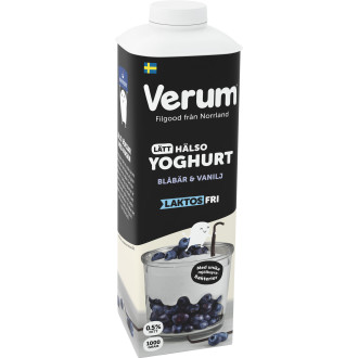 Laktosfri Hälsoyoghurt Blåbär &Vanilj