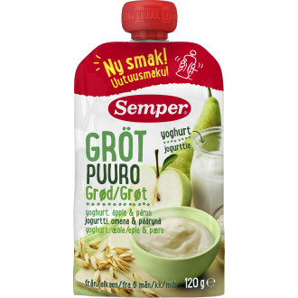 Barnmat Ätklar Gröt Yoghurt Äpple &Päron