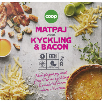 Kyckling- & Baconpaj