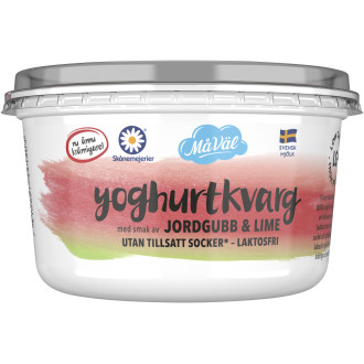 Laktosfri Yoghurtkvarg Jordgubb/Lime