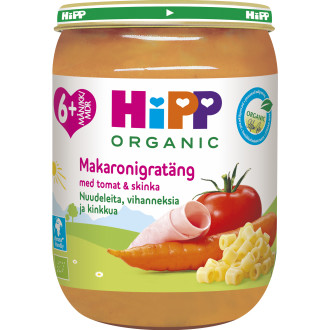 Barnmat Nudlar/Grönsaker/Skinka 6 Mån EKO
