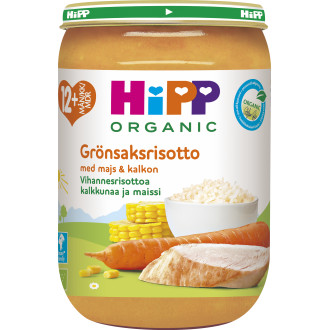 Barnmat Grönsaksrisotto & Kalkon 12 Mån
