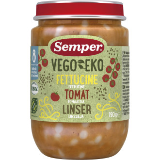 Barnmat Fettucine Tomat &Linser 8 Mån