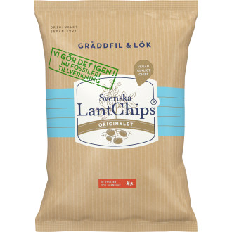 Lantchips Gräddfil Lök