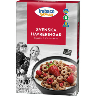 Havreringar Fullkorn Hallon &Jordgubb