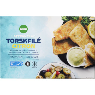 Panerad Torskfilé Citron &Örter