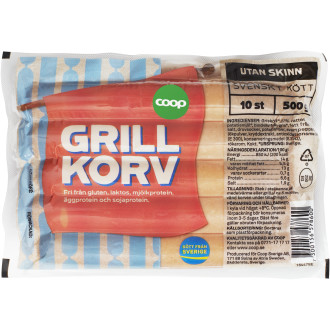 Grillkorv Skinnfri