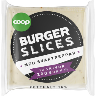 Smältost Peppar Skivad