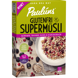 Supermüsli Björnbär, Tranbär, Kanel & Solroskärnor Uts Glutenfri