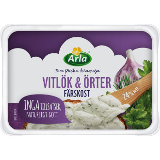 Färskost Vitlök & Örter 24%