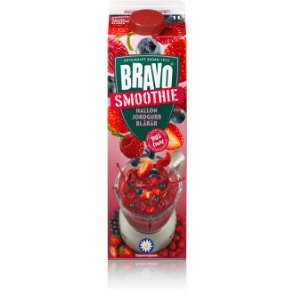 Smoothie Hallon Jordgubb & Blåbär