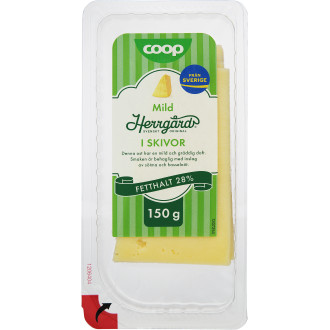 Herrgård Mild 28% Skivad